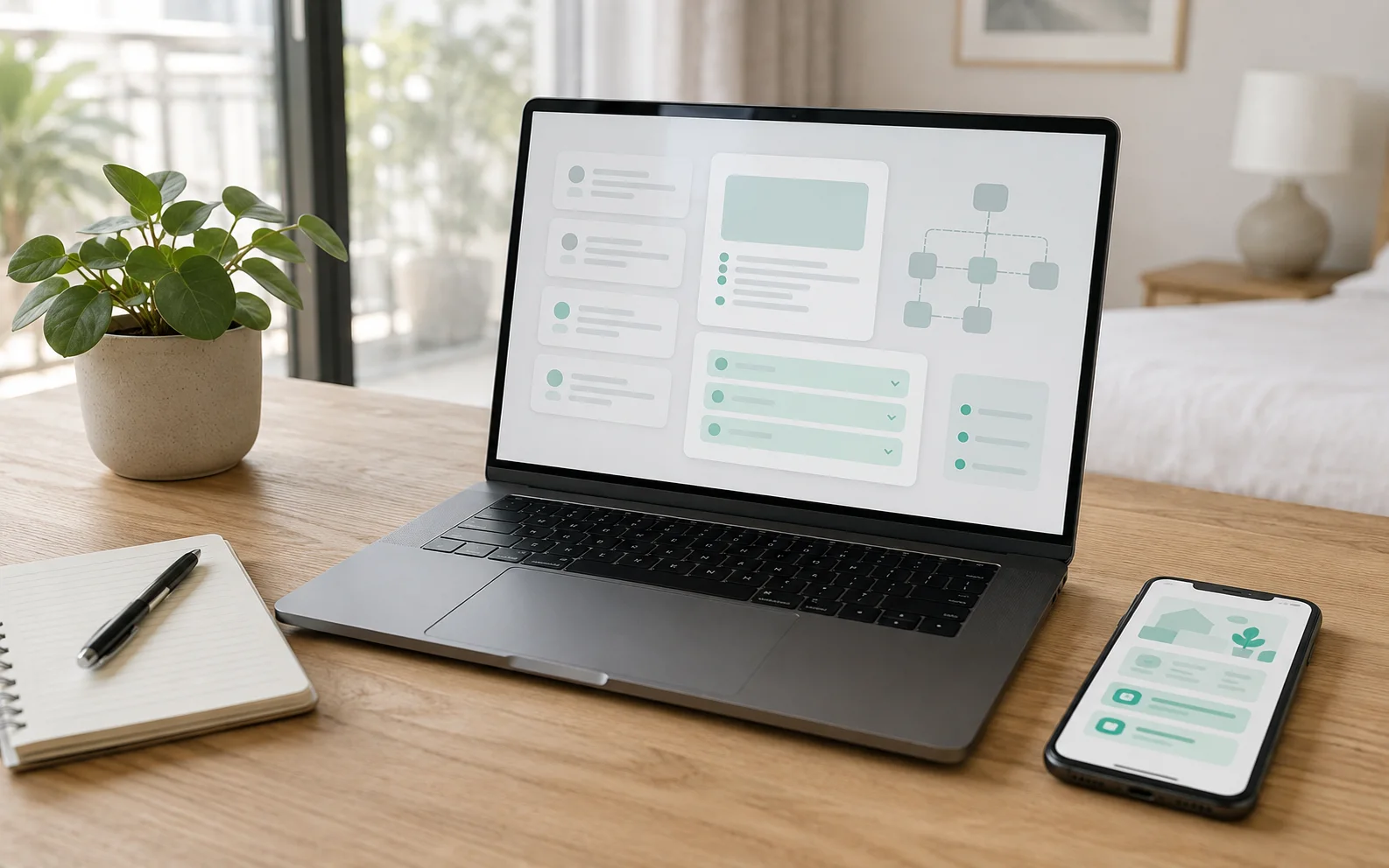 Illustration of structured resource pages, sources, FAQs, and transparent metrics.