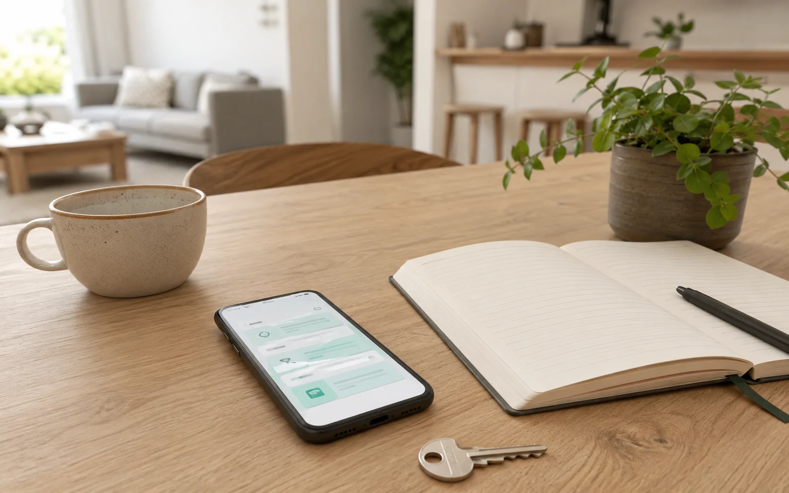 Illustration of a vacation rental guest manual checklist with arrival, Wi-Fi, safety, and service sections.